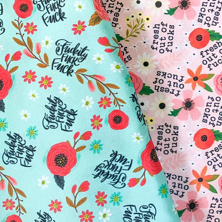 Sweary Fabrics - Fire Sparks Creations