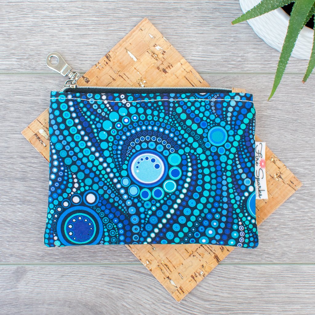 Coin Purse - Coin Purses, Abstract Patterns + Batiks - Fire Sparks Creations