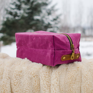 Dopp Kit Toiletry Bag - Waxed Canvas Dopp Kit Toiletry Bags - Fire Sparks Creations