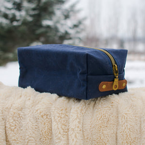 Dopp Kit Toiletry Bag - Waxed Canvas Dopp Kit Toiletry Bags - Fire Sparks Creations