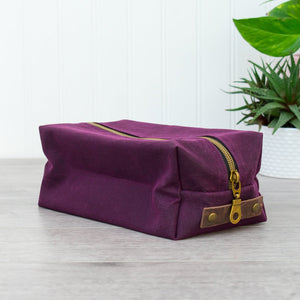 Dopp Kit Toiletry Bag - Waxed Canvas Dopp Kit Toiletry Bags - Fire Sparks Creations