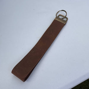 Keychain-Wristlet Keychains, Antique Brass Finish - Fire Sparks Creations