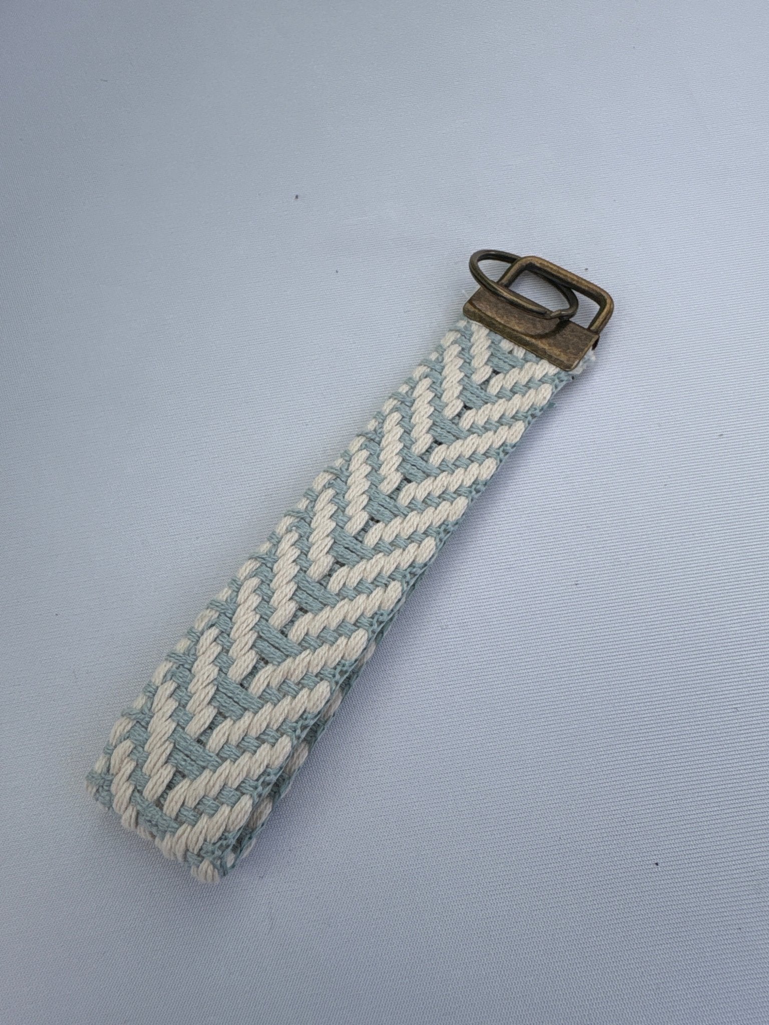 Keychain-Wristlet Keychains, Antique Brass Finish - Fire Sparks Creations