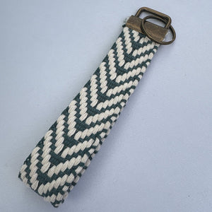 Keychain-Wristlet Keychains, Antique Brass Finish - Fire Sparks Creations