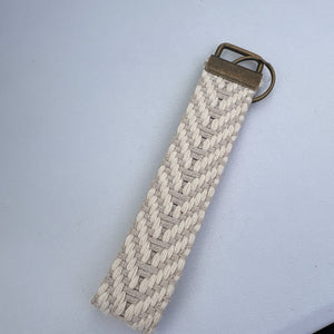 Keychain-Wristlet Keychains, Antique Brass Finish - Fire Sparks Creations