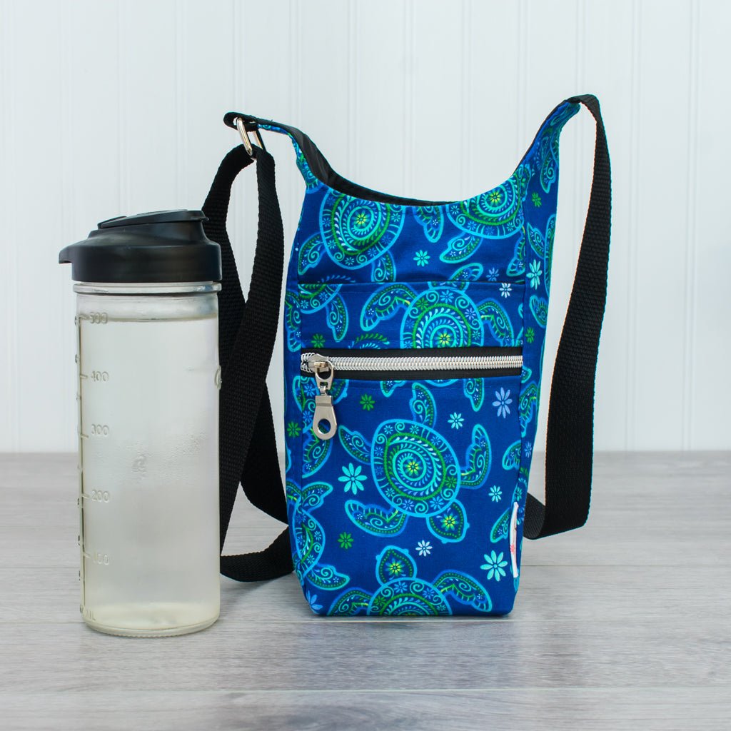 Water Bottle Sling - Water Bottle Slings, Cotton - Fire Sparks Creations