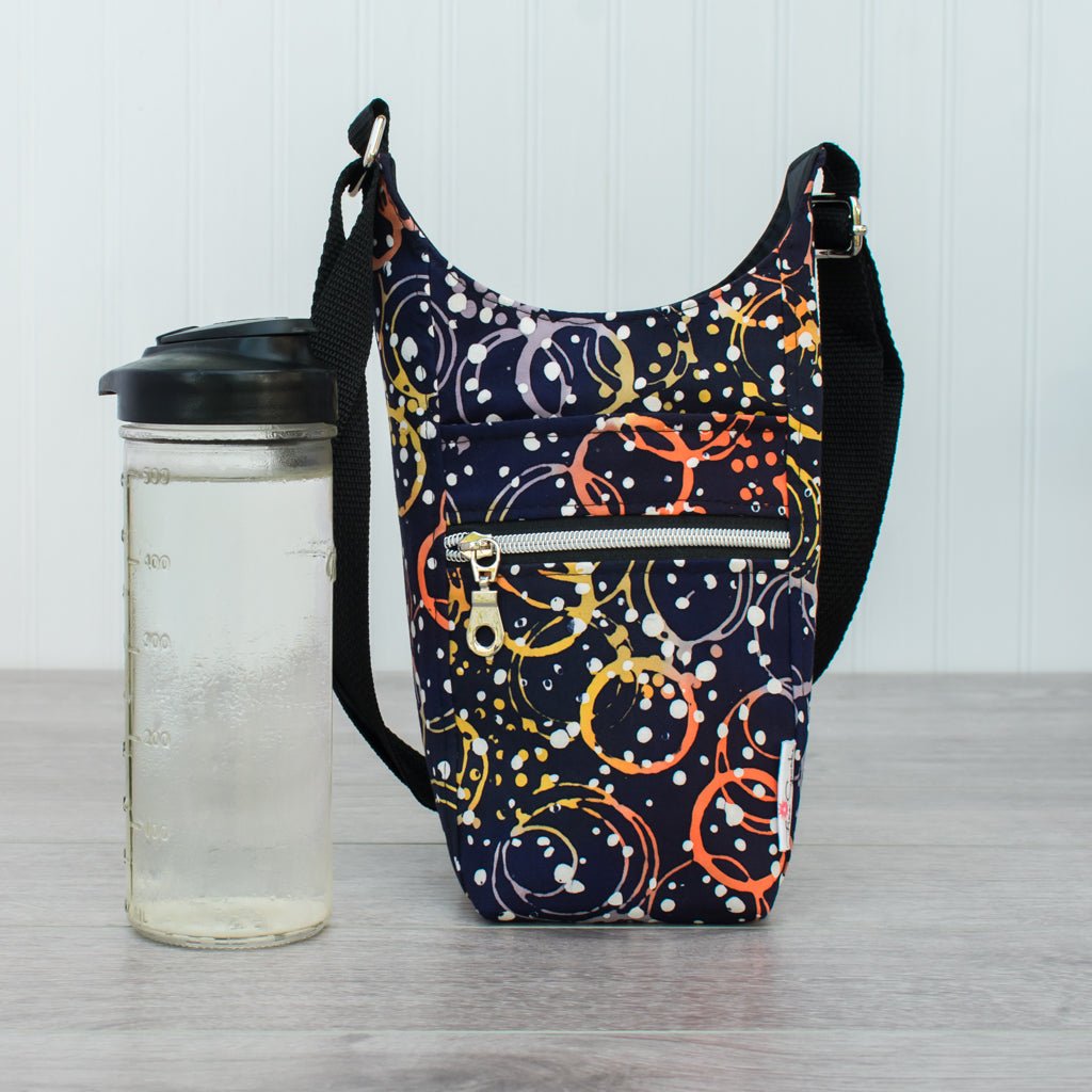 Water Bottle Sling - Water Bottle Slings, Cotton - Fire Sparks Creations