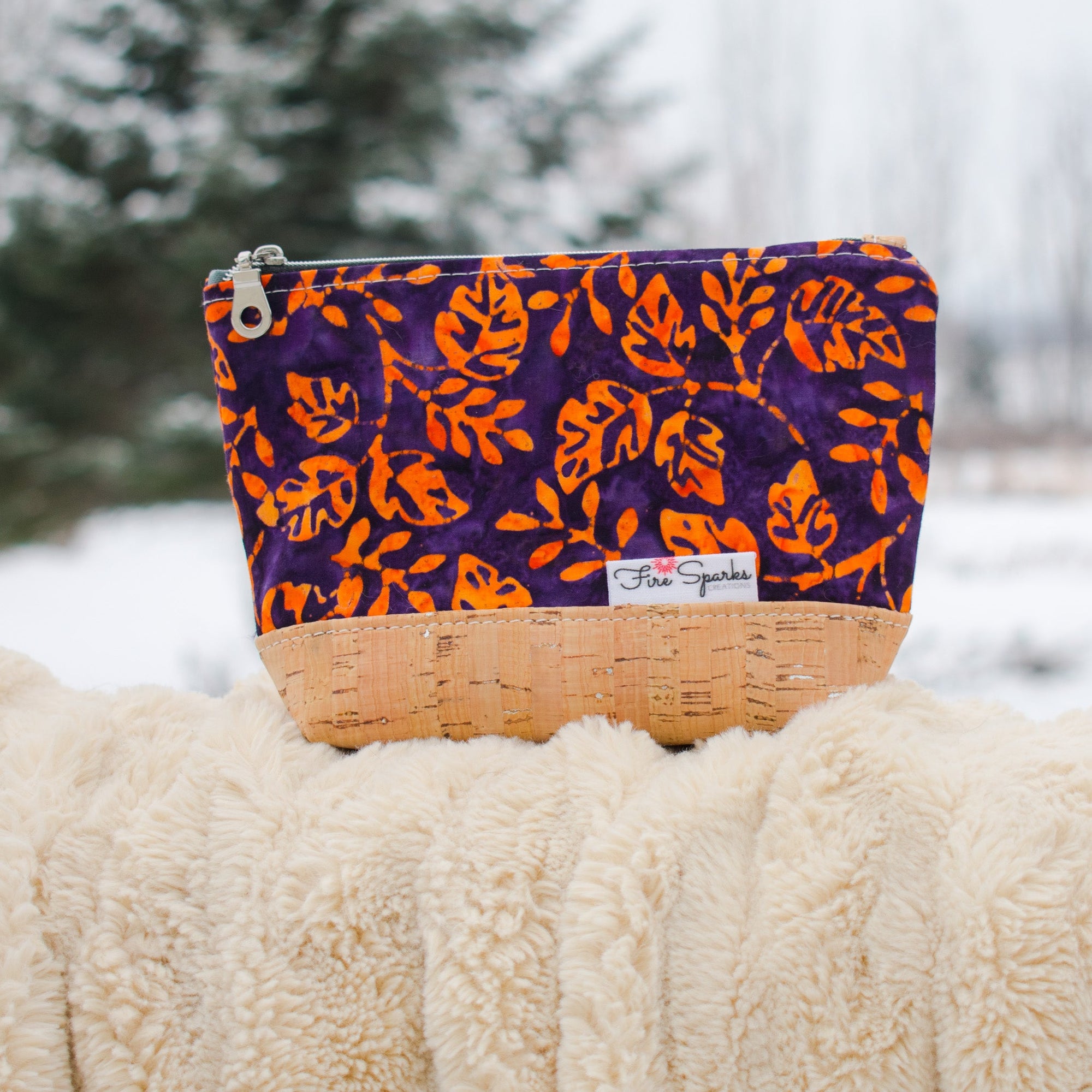 Zipped Pouch - Small Zipped Pouch - Fire Sparks Creations