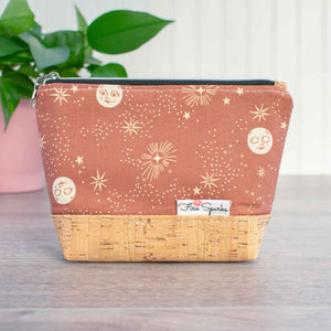 Zipped Pouch - Small Zipped Pouch - Fire Sparks Creations