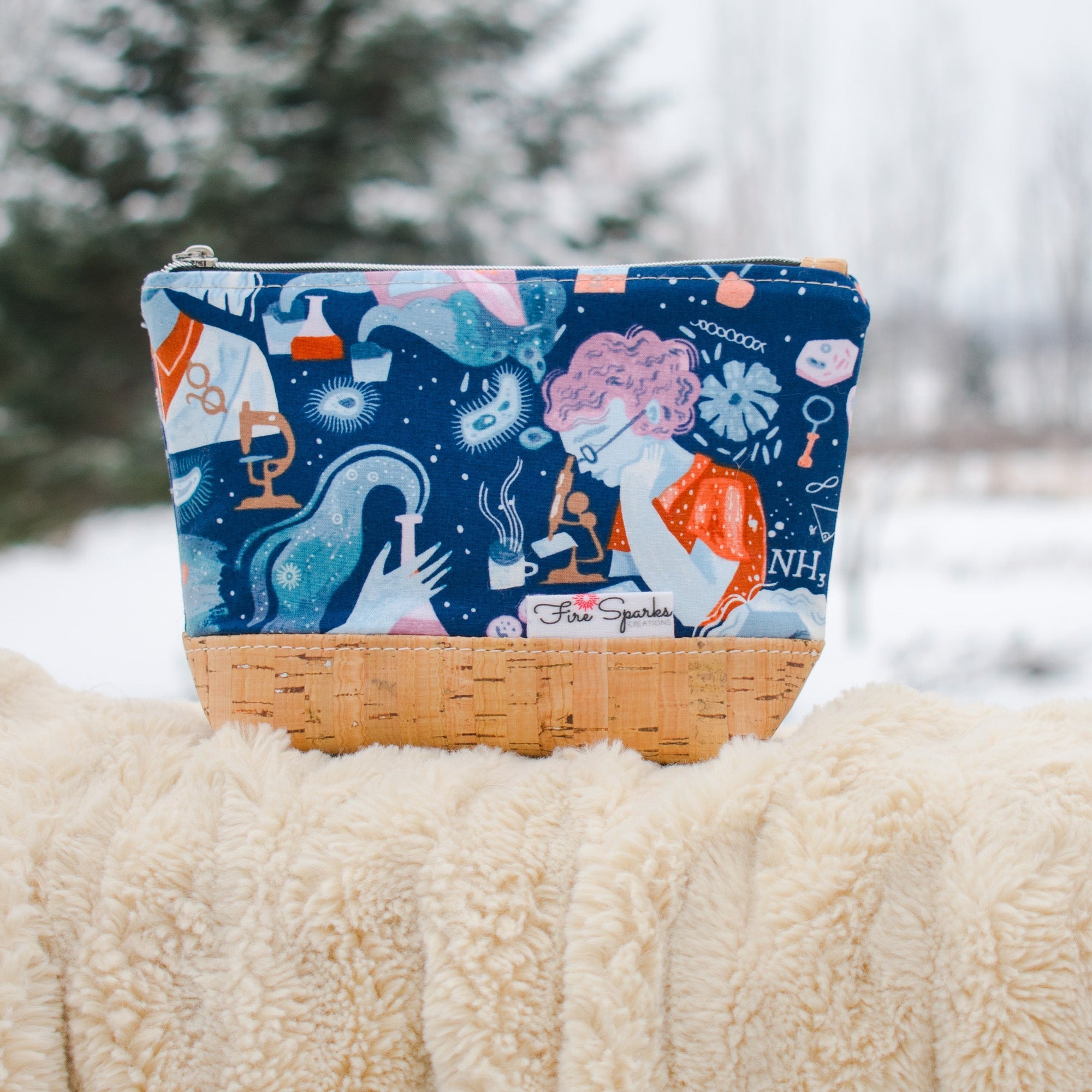 Zipped Pouch - Small Zipped Pouch - Fire Sparks Creations