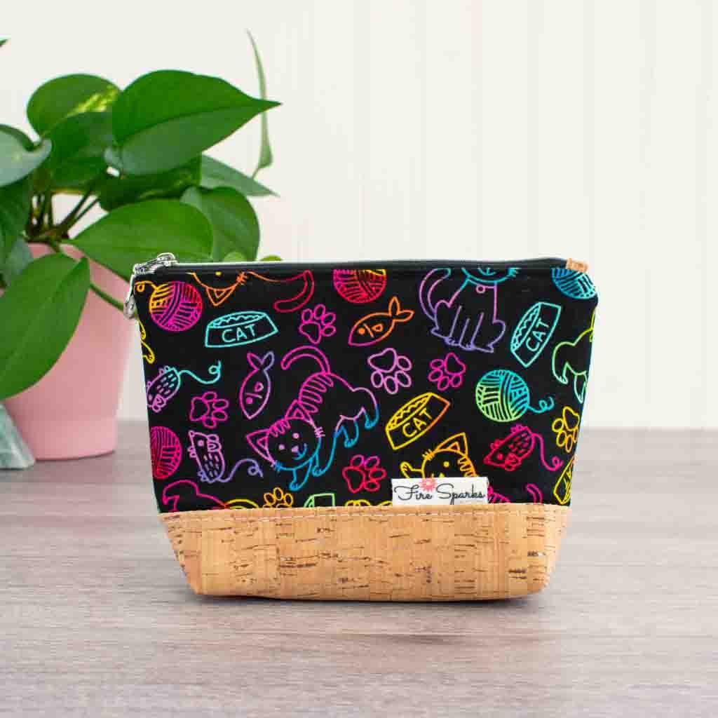 Zipped Pouch - Small Zipped Pouch - Fire Sparks Creations