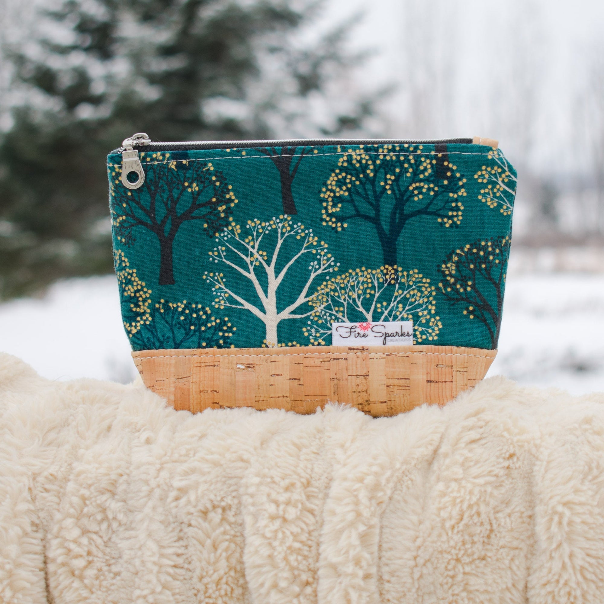 Zipped Pouch - Small Zipped Pouch - Fire Sparks Creations