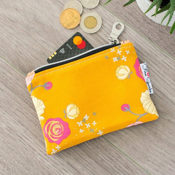 Coin Purse-Floral Coin Purses - Fire Sparks Creations