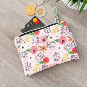 Coin Purse-Fresh Out of F*cks Coin Purse - Fire Sparks Creations